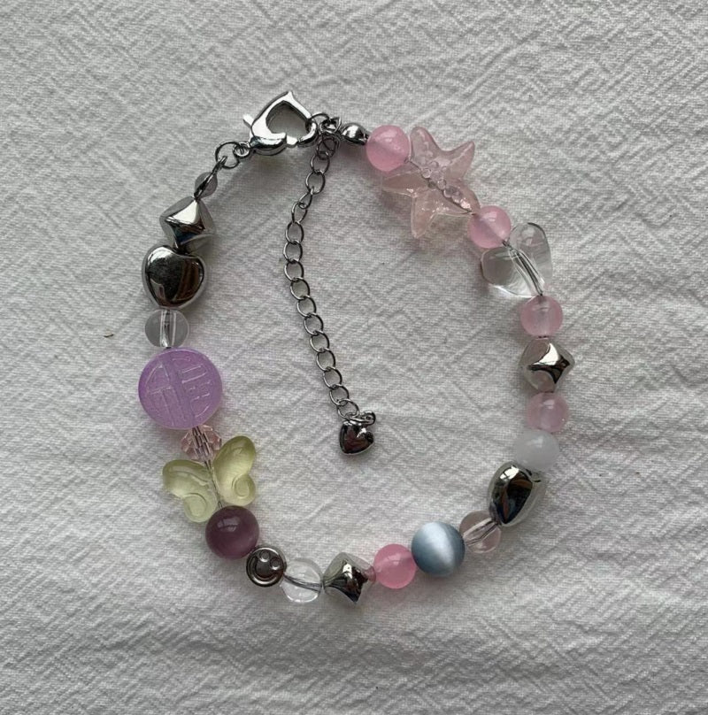 Pink Starfish Love Bracelet