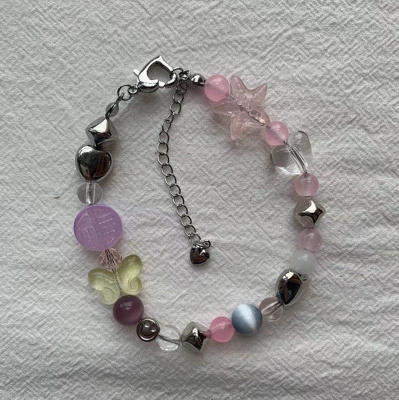 Pink Starfish Love Bracelet