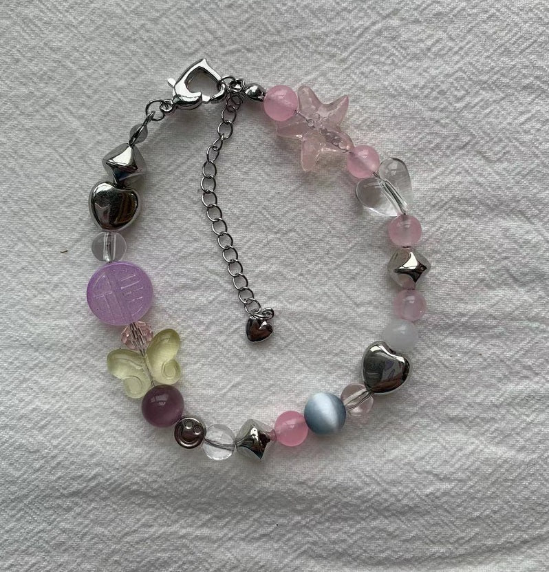 Pink Starfish Love Bracelet