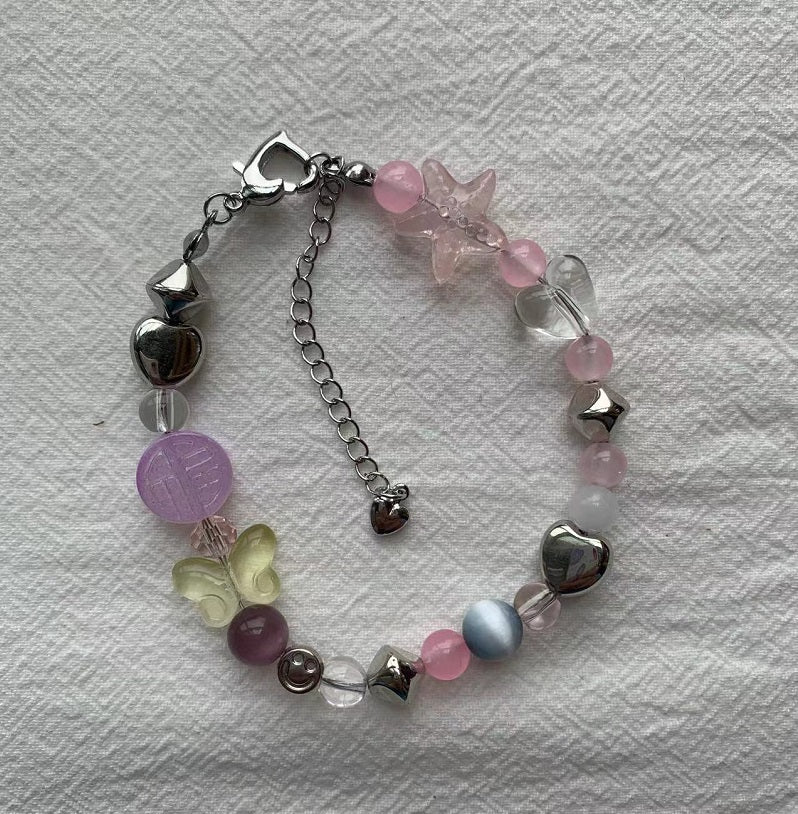 Pink Starfish Love Bracelet