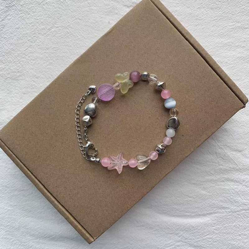 Pink Starfish Love Bracelet