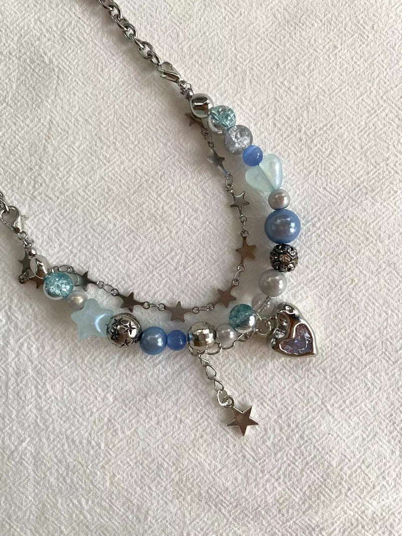bluelove star bracelet necklace