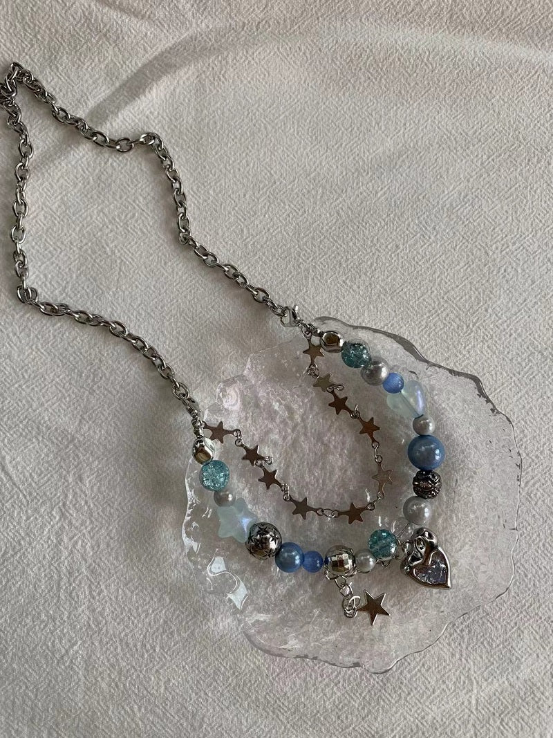 bluelove star bracelet necklace