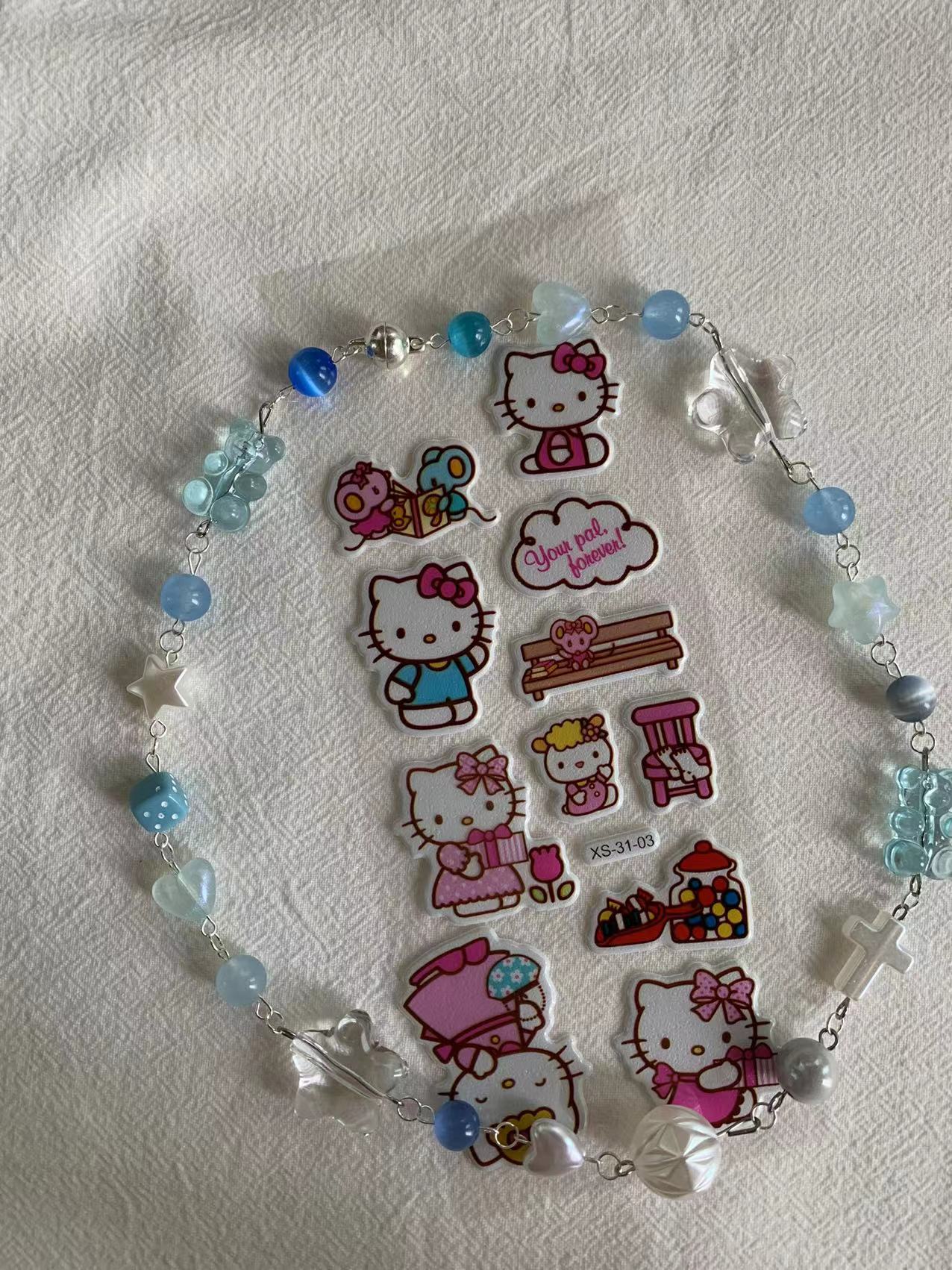 cute blue bear necklace
