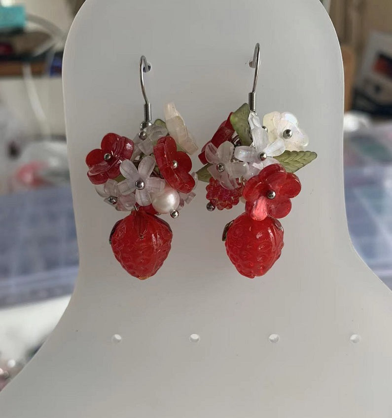 Red Berry Earrings