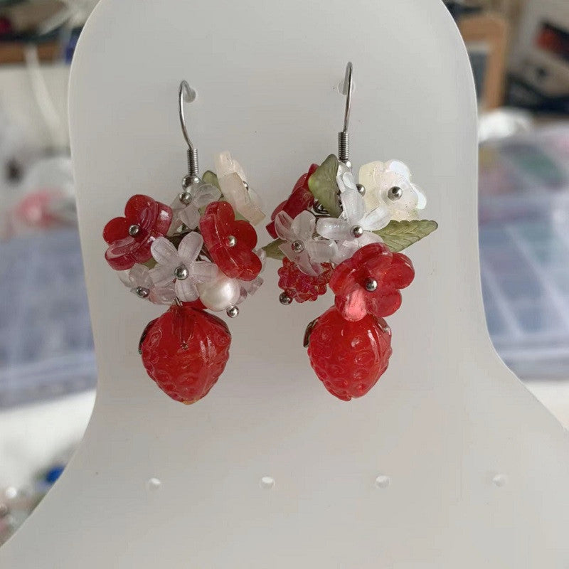 Red Berry Earrings
