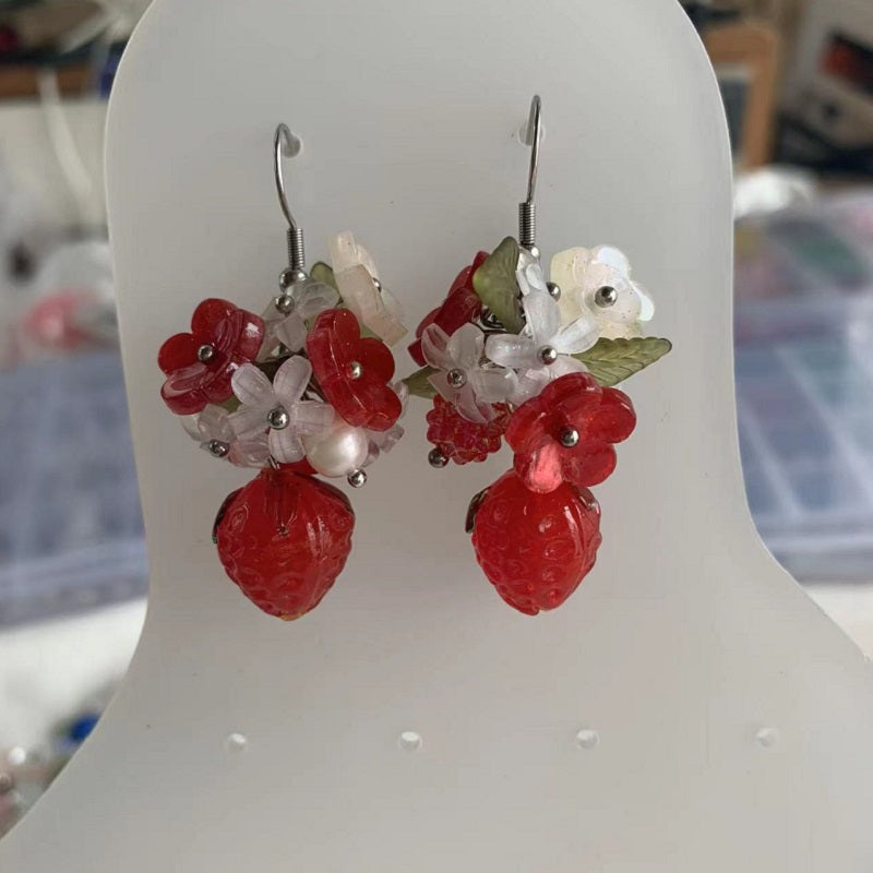 Red Berry Earrings