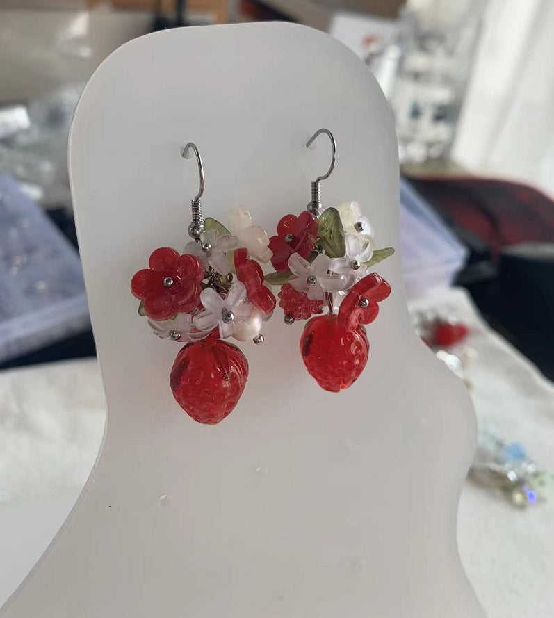 Red Berry Earrings