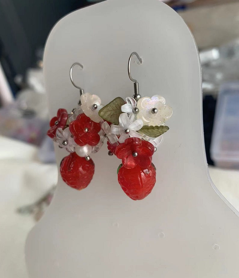 Red Berry Earrings
