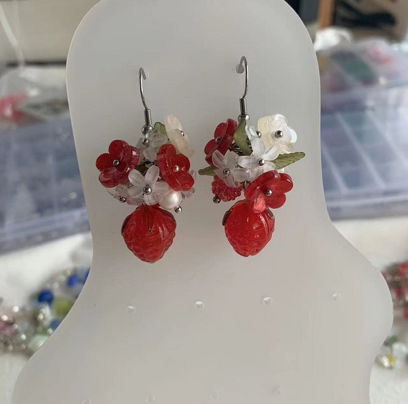 Red Berry Earrings