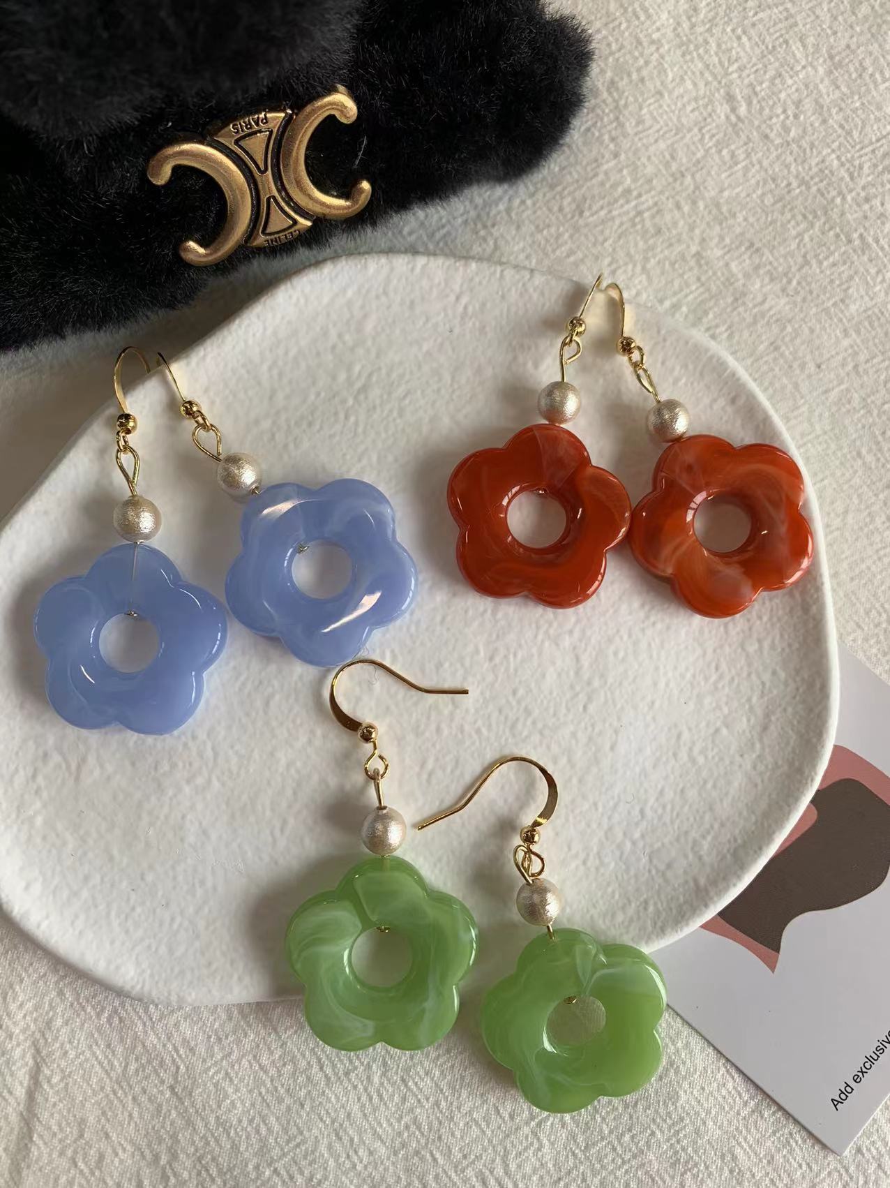 summer flower earrings