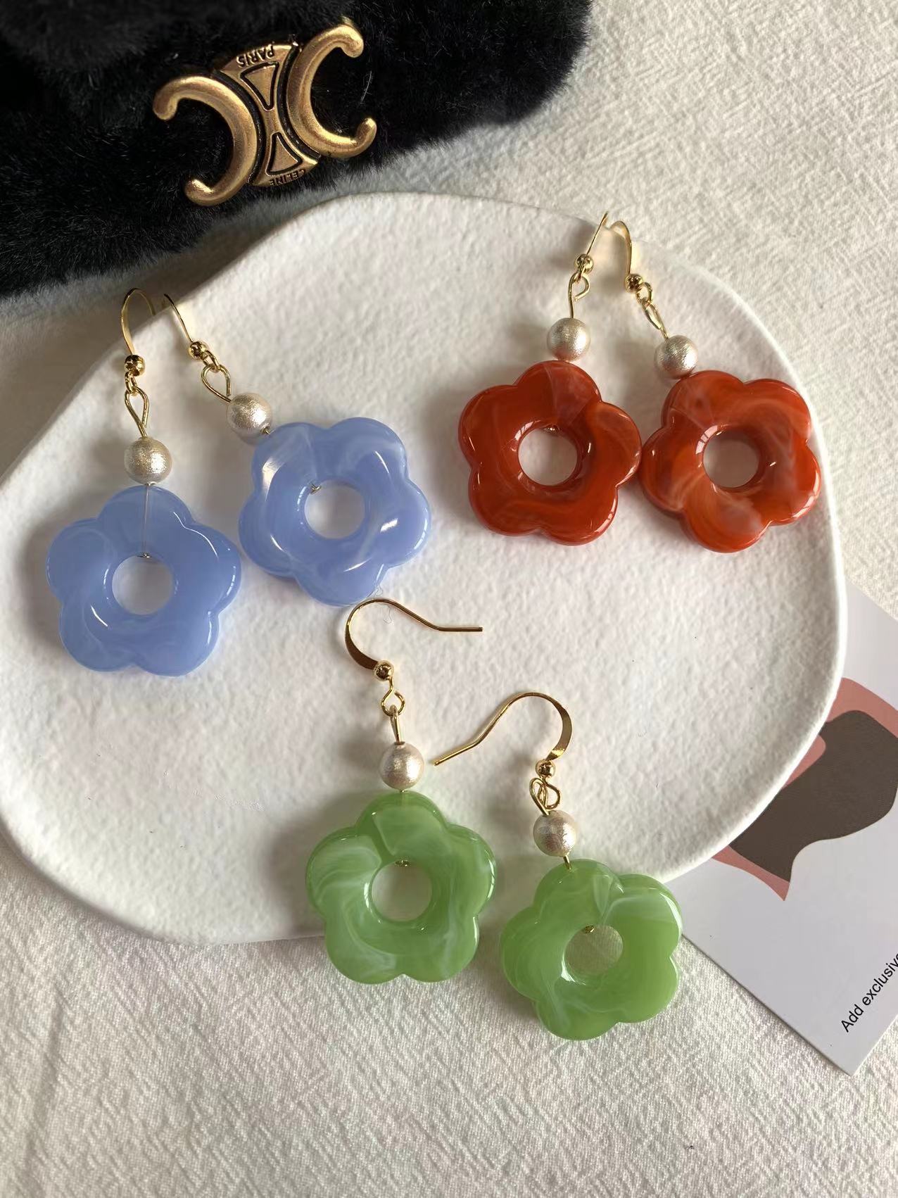 summer flower earrings
