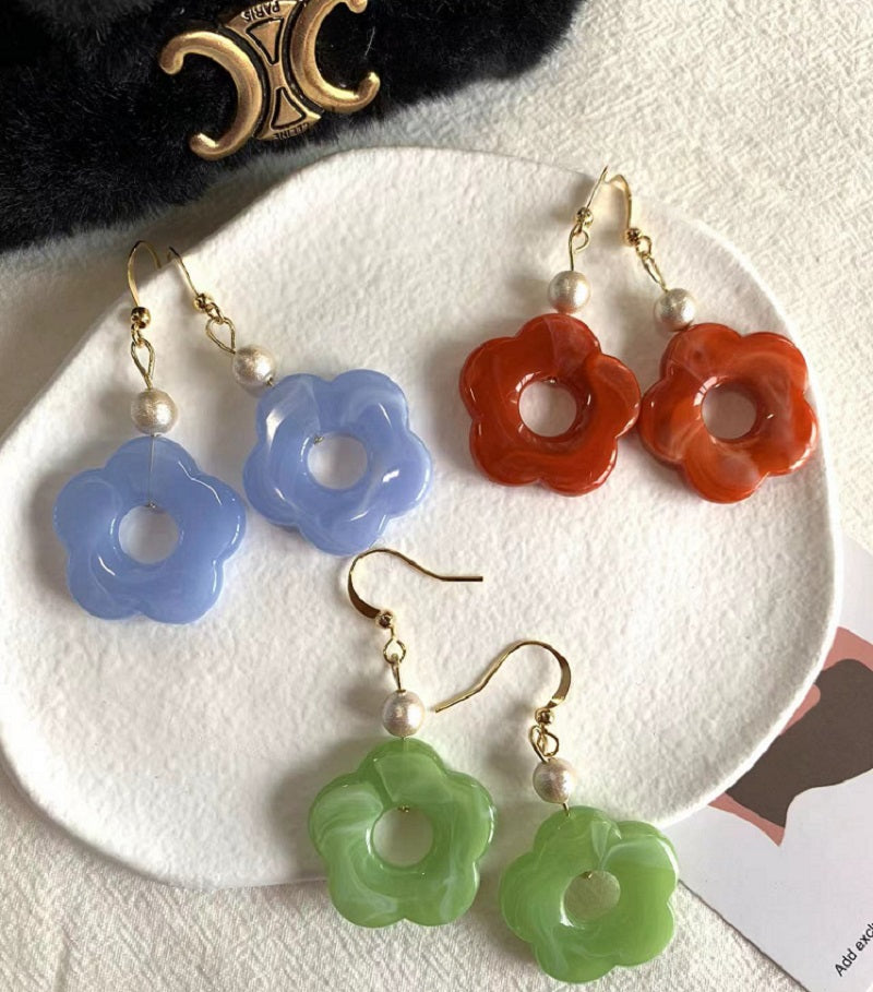 summer flower earrings