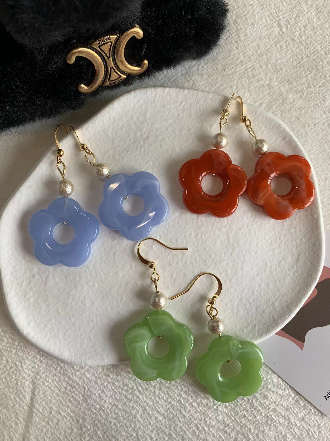summer flower earrings