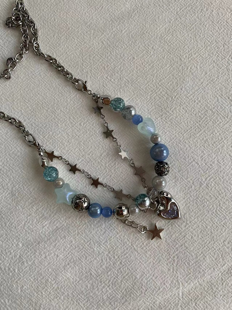 bluelove star bracelet necklace