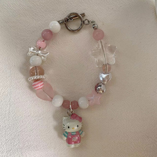 pink kt cute bracelet