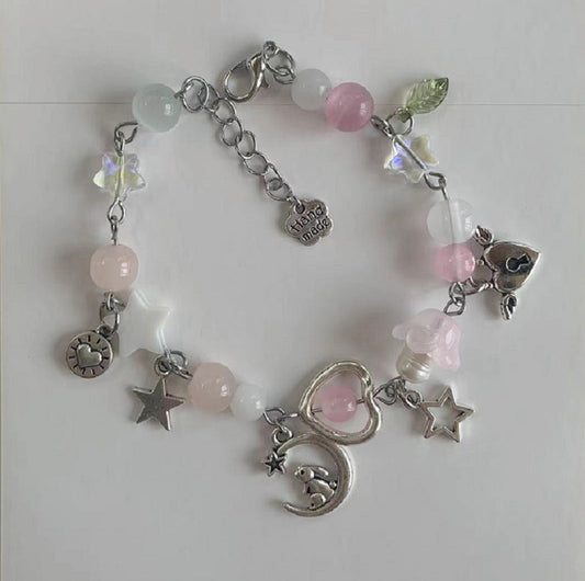 pink love star bracelet