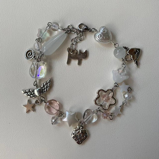 Pink Strawberry Bracelet