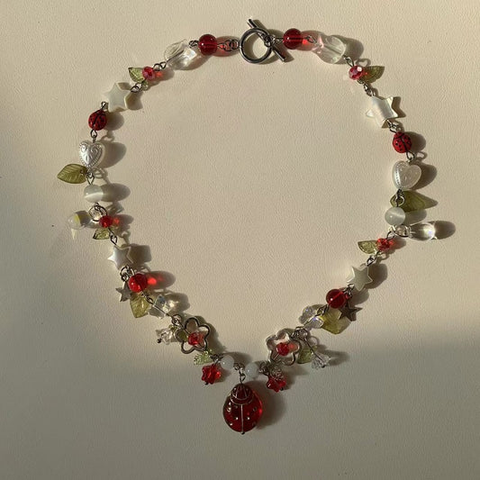 Red Ladybug Necklace