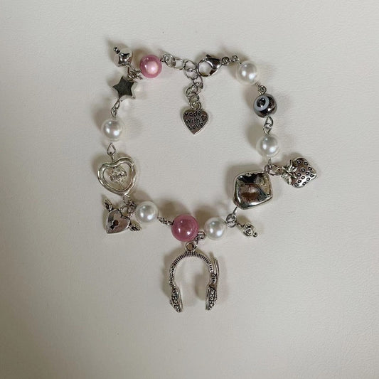 pink y2k bracelet