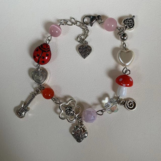 Ladybug Strawberry Mushroom Kids' Fun Bracelet
