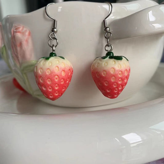 strawberry earrings