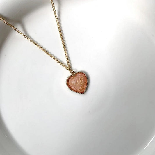 pink love Pendant necklace