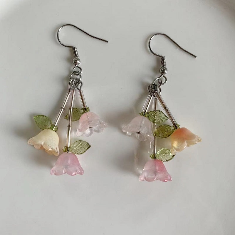 Three Flowers earrings