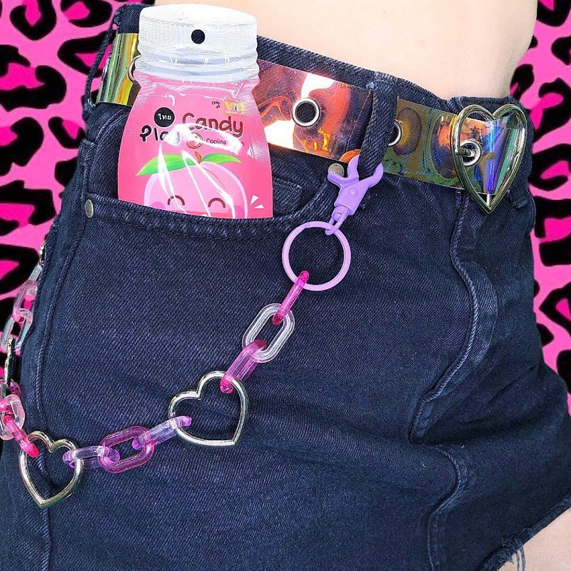 Acrylic love pants chain  pd2914