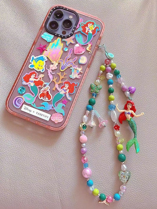 Handmade Mermaid Ariel phone chain