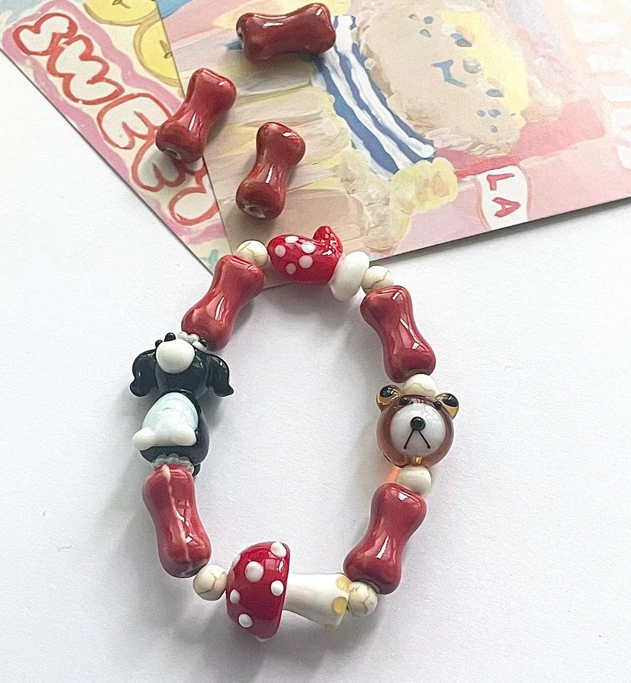 handmade bear bracelet