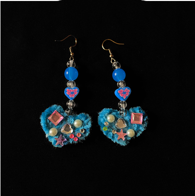 y2k handmade Millennium Spice Girl Earrings ear clip earrings pd3200