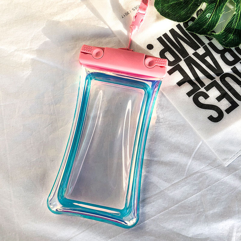 Colorful inflatable mobile phone waterproof bag pd9006