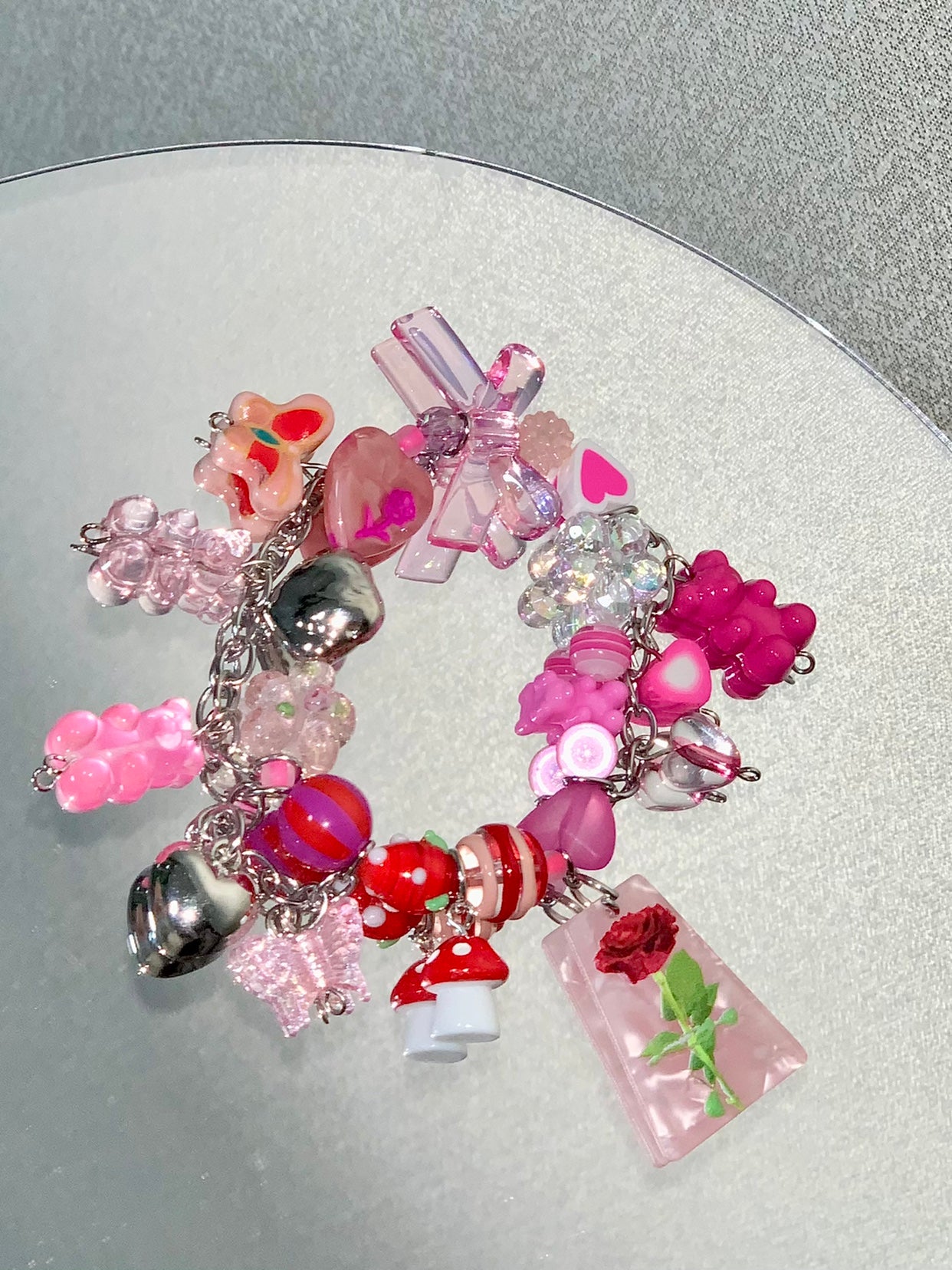 handmade rose bracelet