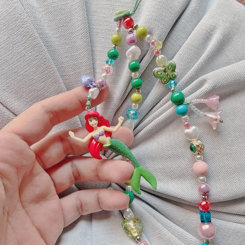 Handmade Mermaid Ariel phone chain