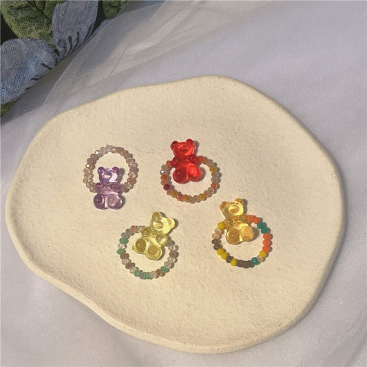 blingbling dazzle bear ring pd5220