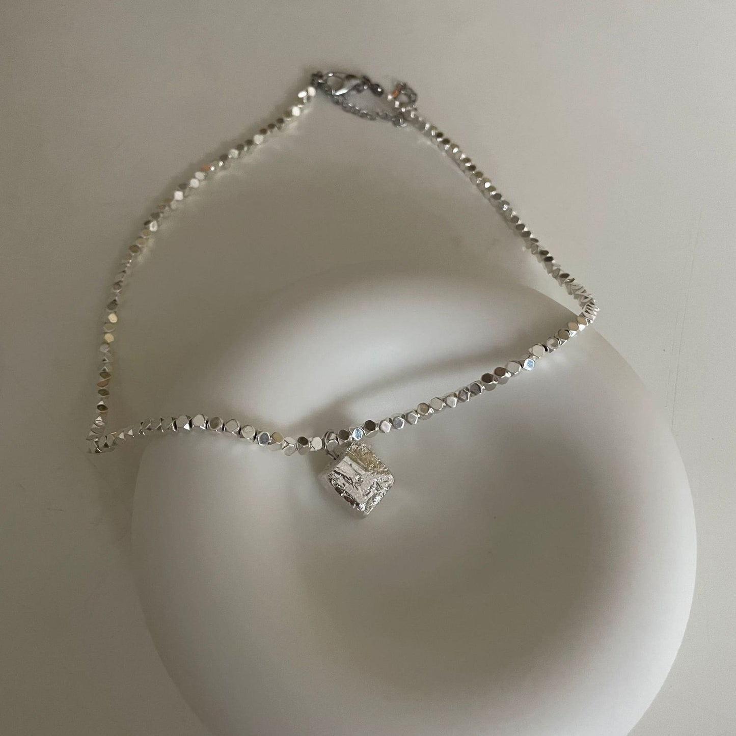 Diamond Pearl Square clavicle chain pd5350
